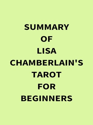 cover image of Summary of Lisa Chamberlain's Tarot for Beginners